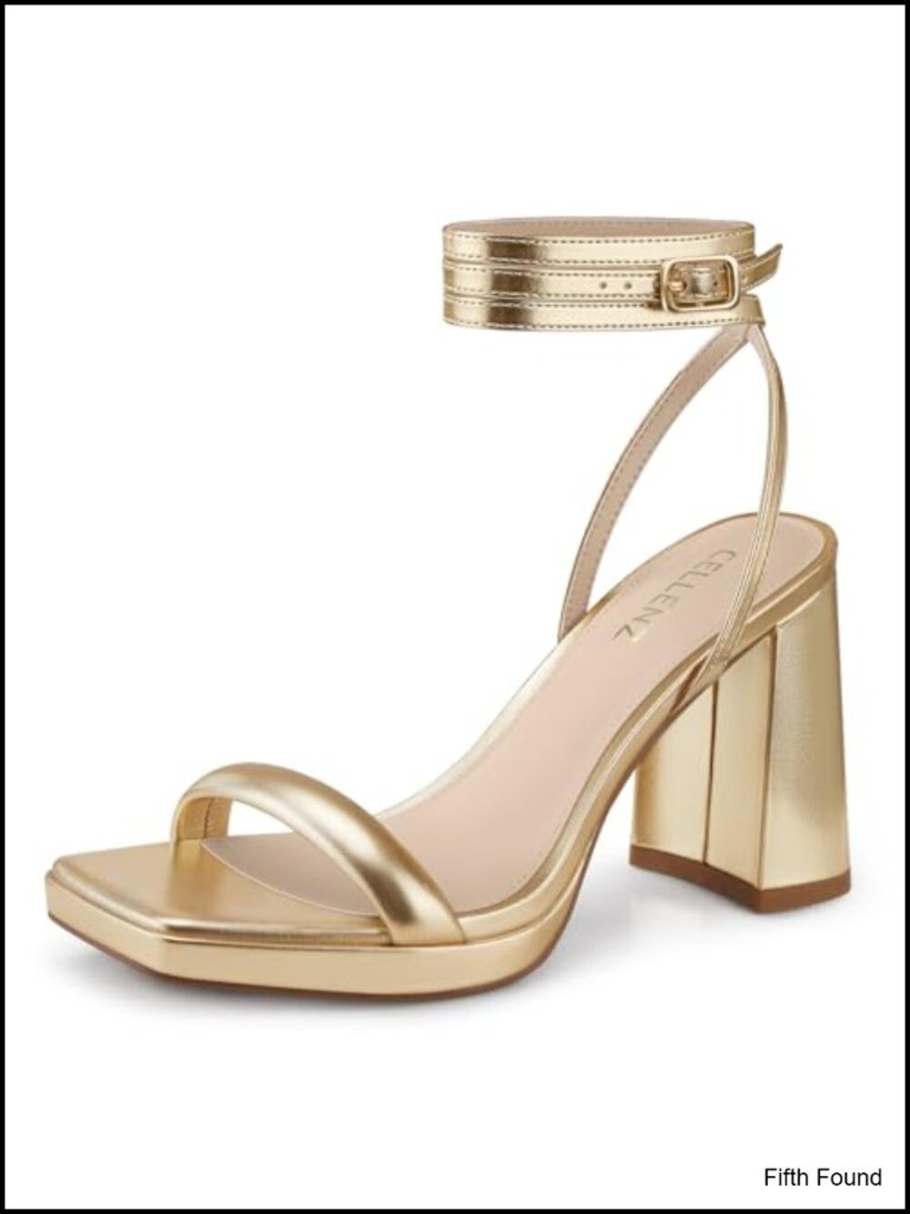 Chunky Platform Heels Square Open Toe Heeled Sandals Block Heel